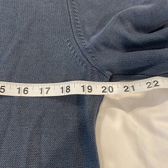 Billy Reid Blue Cotton/Cashmere Men’s Sweater Small - Picture 9 of 9